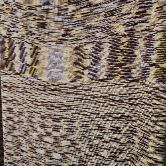 MAG Y2K 100% Silk Chevron Knit Maxi Dress Boho Resortwear Size M - Picture 6 of 8